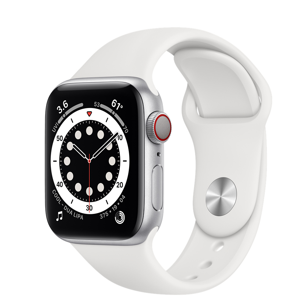 Refurbished Apple Watch Series 6 GPS + Cellular, 40mm Silver 