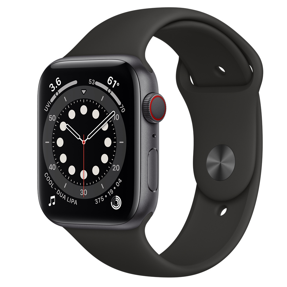 Refurbished Apple Watch Series 6 GPS + Cellular, 44mm Space Gray