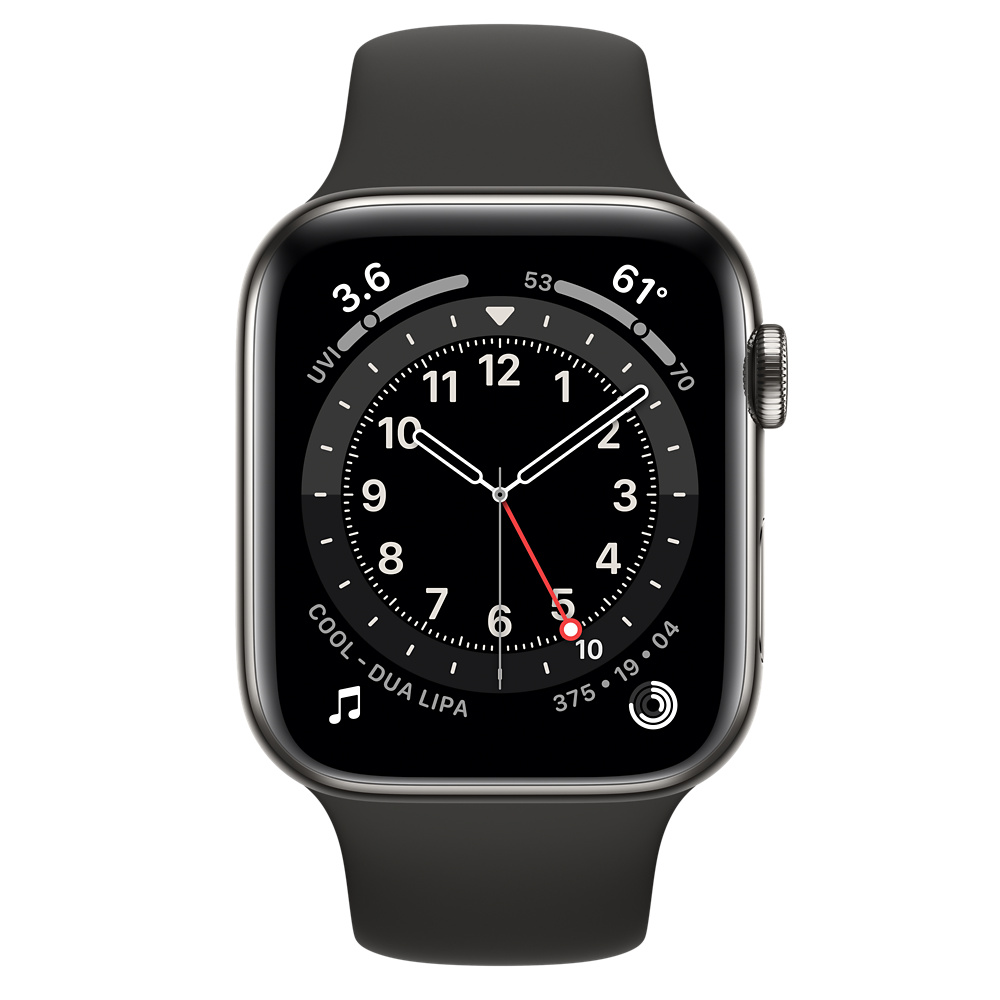 Apple Watch Series 6（GPS + Cellularモデル）- 44mmグラファイト 