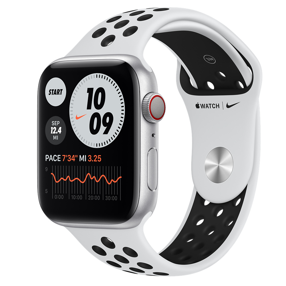 Apple Watch Nike Series 6（GPS + Cellularモデル）- 44mmシルバー 