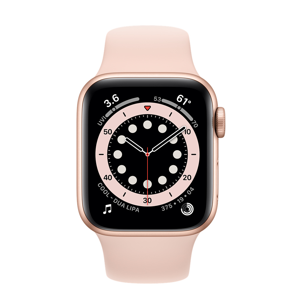 Refurbished Apple Watch Series 6 GPS, 40mm Gold Aluminium Case with Pink  Sand Sport Band - Apple (AU)