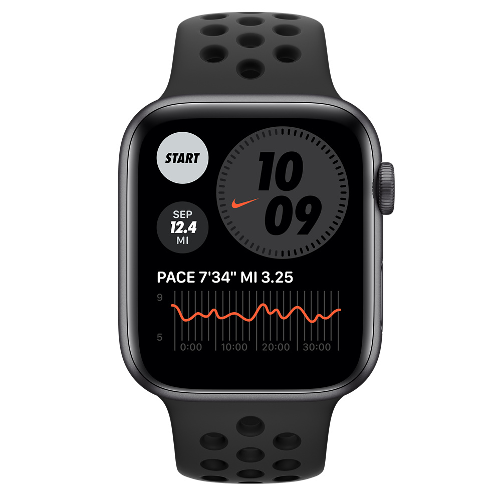 Refurbished Apple Watch Nike Series 6 GPS + Cellular, 44mm Space オンラインストア廉価 Nike+ ★AppleWatch Series 44mm Cellular 4 その他