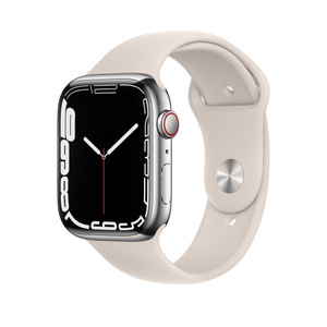 Apple Watch Series 7（GPS + Cellularモデル）- 45mmスターライトアルミニウムケースとスターライトスポーツバンド  [整備済製品] - Apple（日本）
