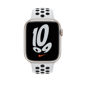 Apple Watch Nike Series 7（GPS + Cellularモデル）-  45mmスターライトアルミニウムケースとピュアプラチナム/ブラックNikeスポーツバンド [整備済製品] - Apple（日本）