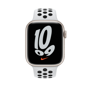 Apple Watch Nike Series 7（GPS + Cellularモデル）-  45mmスターライトアルミニウムケースとピュアプラチナム/ブラックNikeスポーツバンド [整備済製品] - ビジネス - Apple (日本)