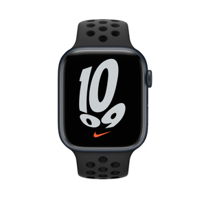 Apple Watch Nike Series 7（GPS + Cellularモデル）- 45mm ミッドナイトアルミニウムケースとアンスラサイト/ブラックNikeスポーツバンド [整備済製品] - Apple（日本）