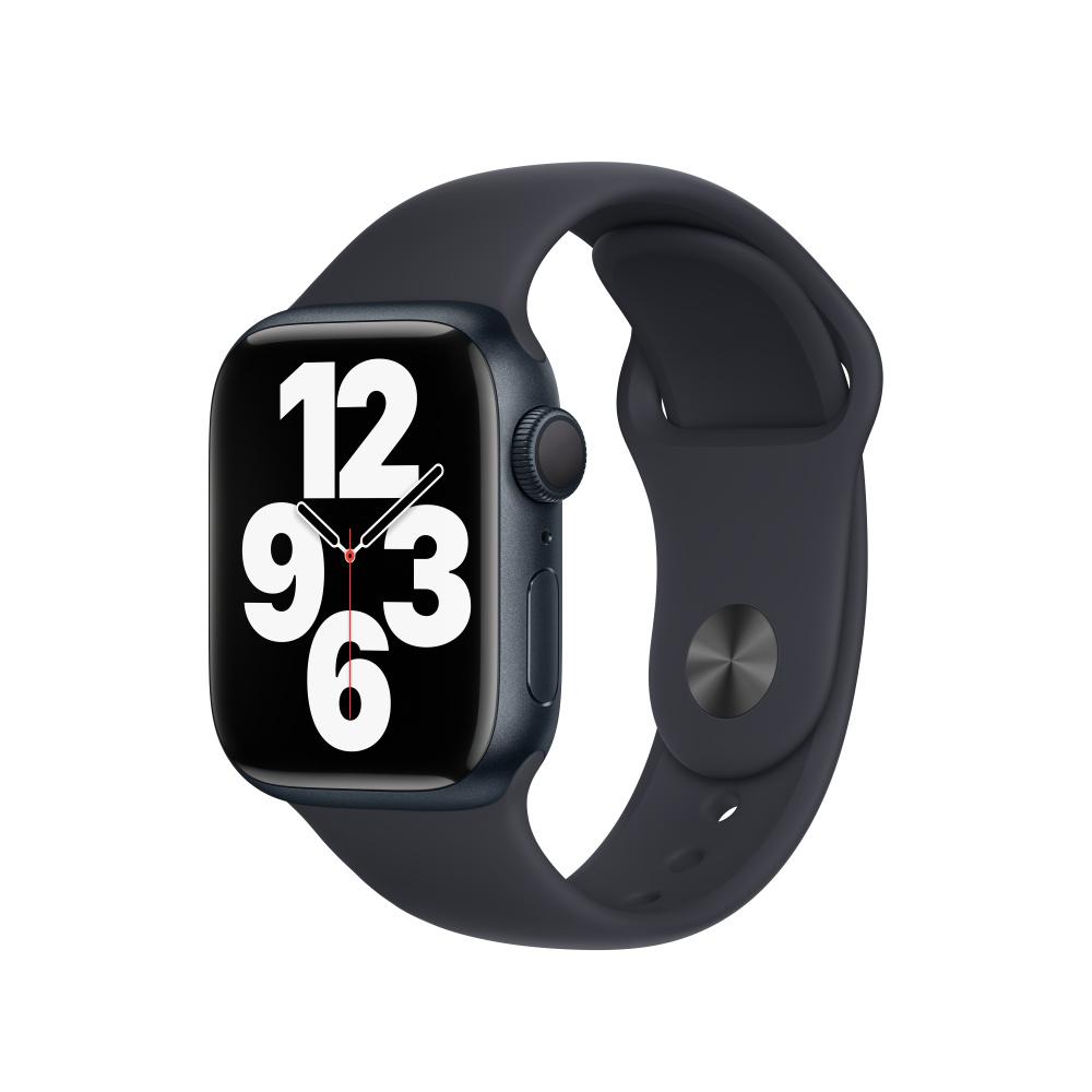 Refurbished Apple Watch Series 7 GPS, 41mm Midnight Aluminum Case with  Midnight Sport Band - Education - Apple