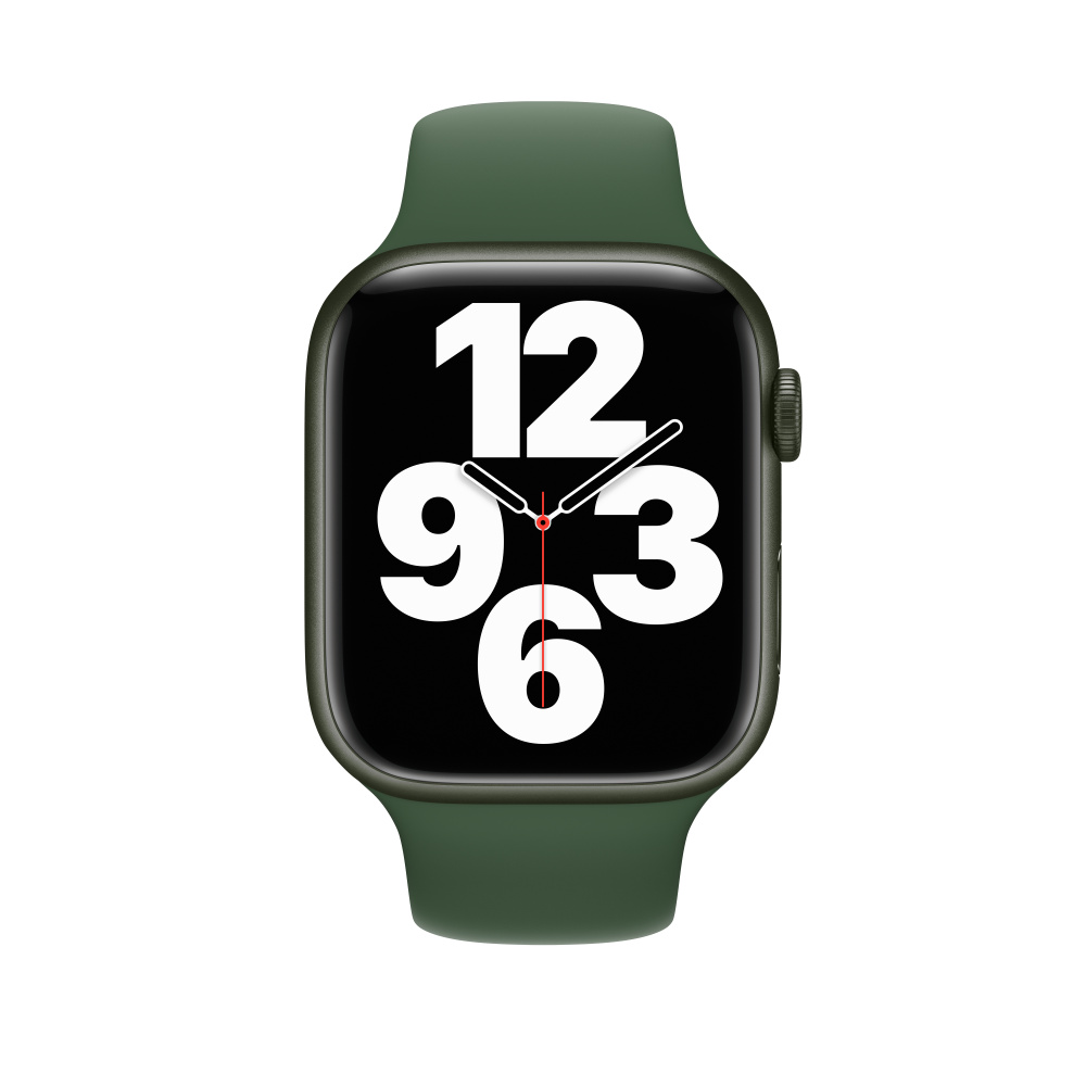 Apple Watch Series 7 GPS, 45mm Green Aluminum Case with Clover Sport Band - Apple