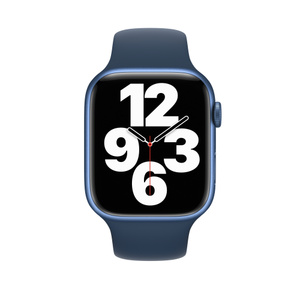 Apple Watch Series 7（GPSモデル）- 45mmブルーアルミニウムケースとアビスブルースポーツバンド [整備済製品] - Apple （日本）
