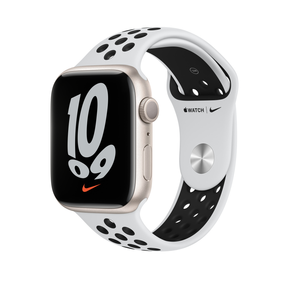 Refurbished Apple Watch Nike Series 7 GPS, 45mm Starlight 