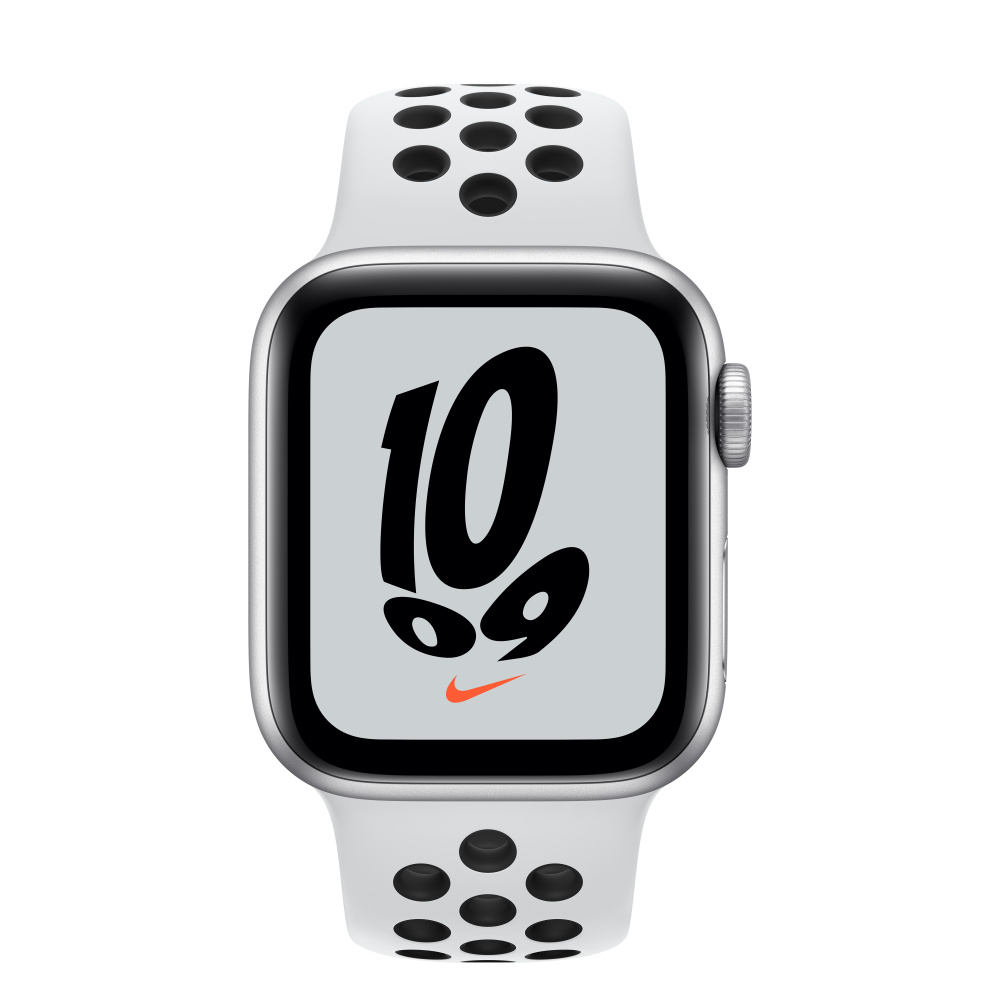 Refurbished Apple Watch Nike SE GPS, 40mm Silver Aluminum