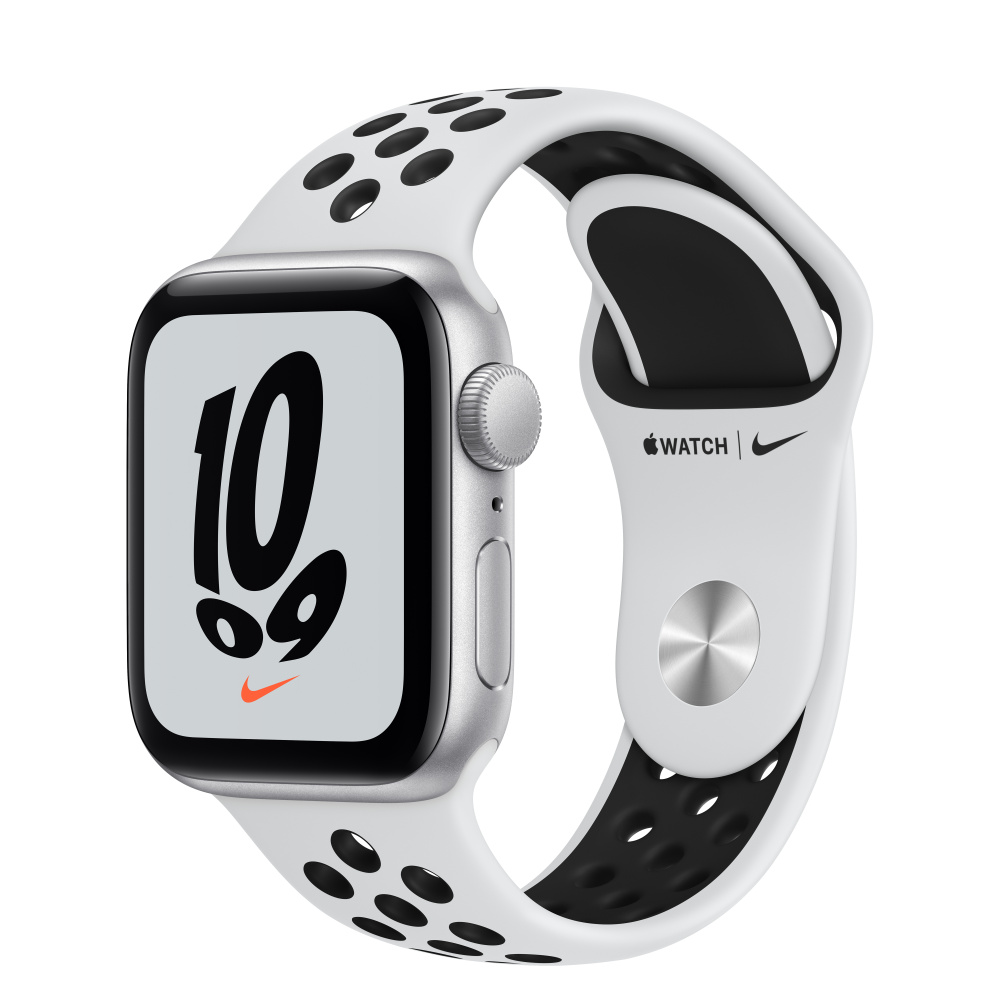 Apple Watch Nike SE（GPSモデル）- 40mmシルバーアルミニウム ...
