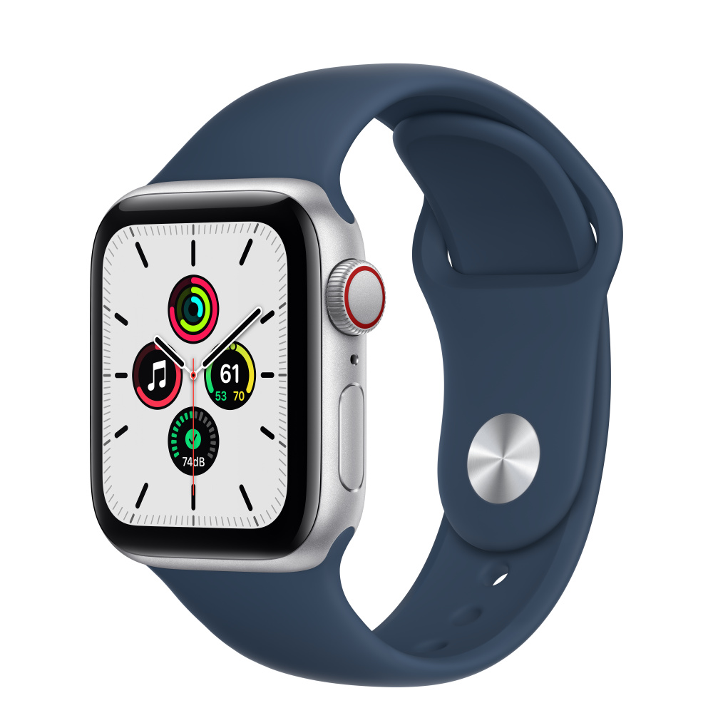 Apple Watch SE（GPS + Cellularモデル）- 40mmシルバー 