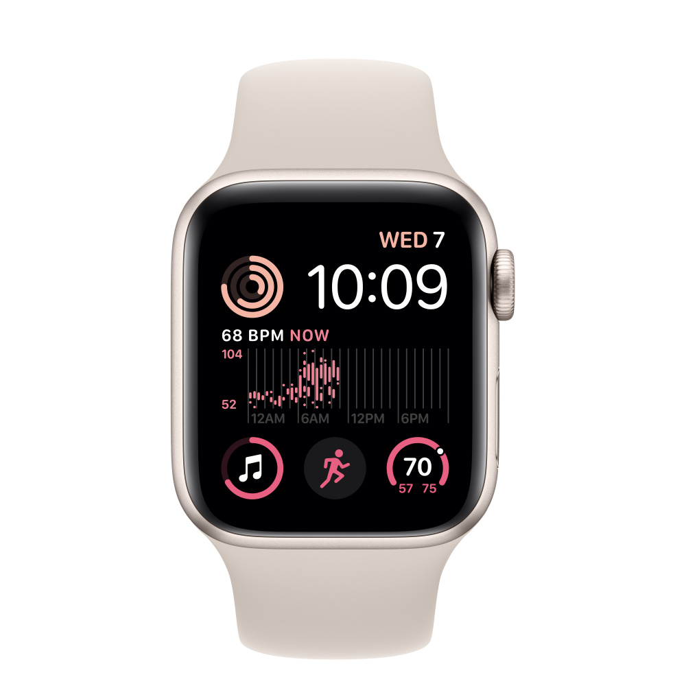 Apple Watch SE（第2世代、GPS + Cellularモデル）- 40mmスターライト 