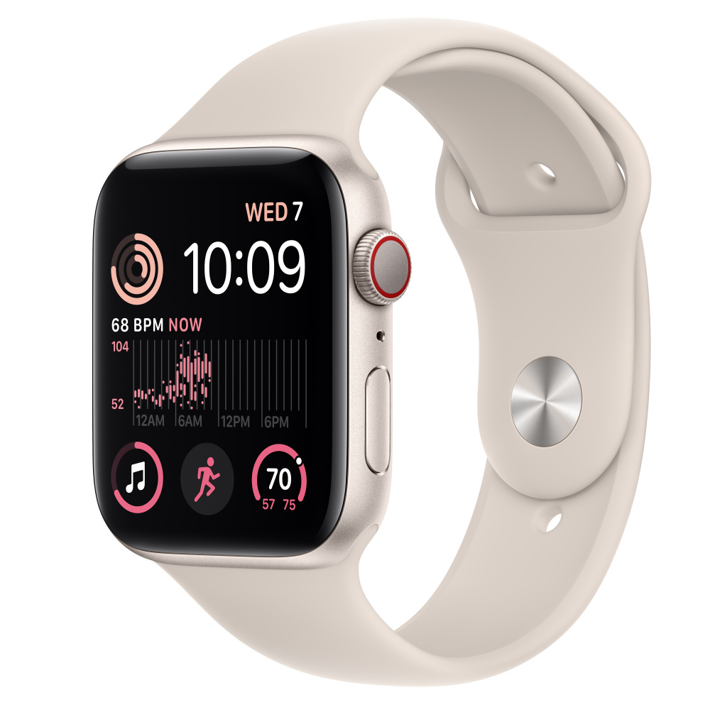 Apple Watch SE（第2世代、GPS + Cellularモデル）- 44mmスター ...