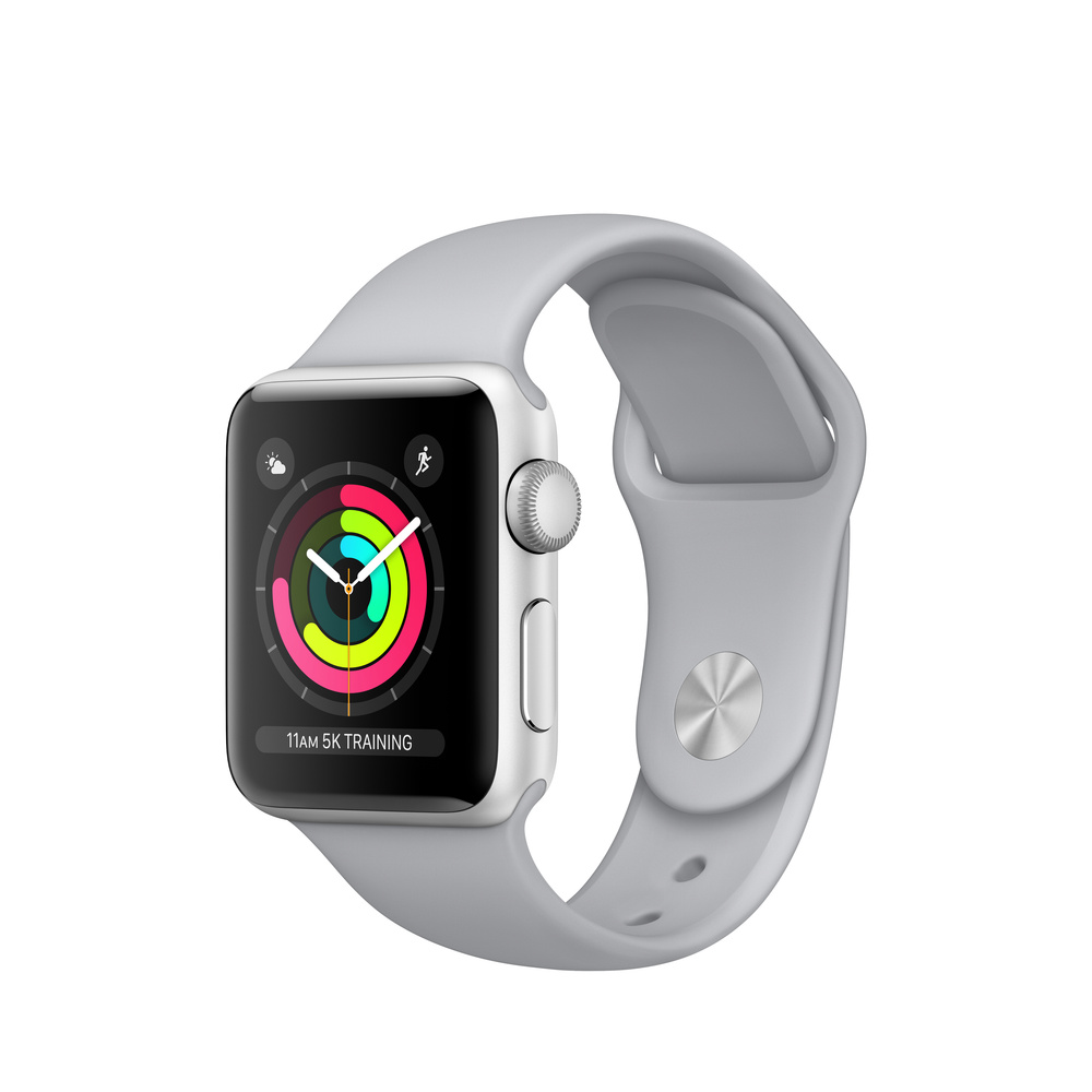 Refurbished Apple Watch Series 3 GPS, 38mm Silver Aluminum Case Refurbished Apple Watch Series 3 GPS, 38mm Silver Aluminum Case