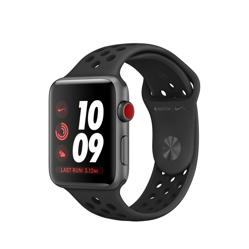 Refurbished Apple Watch Series 3 GPS + Cellular, 42mm Space Gray