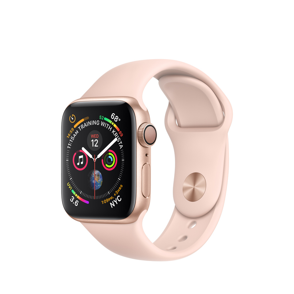 Refurbished Apple Watch Series 4 GPS, 40mm Gold Aluminum Case with 