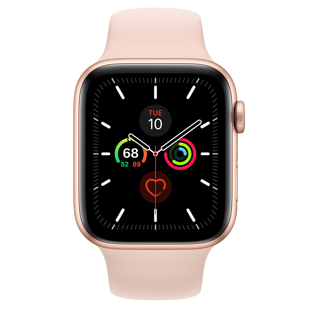 Refurbished Apple Watch Series 5 GPS, 44mm Gold Aluminum Case with 