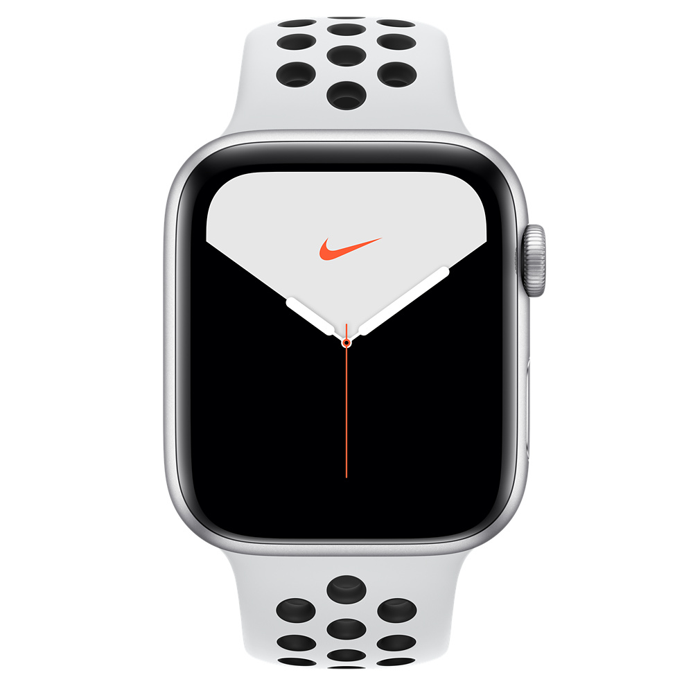 Refurbished Apple Watch Nike Series 5 GPS, 44mm Silver Aluminum 