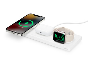 Belkin BOOST↑CHARGE™ PRO 3-in-1 Wireless Charging Pad with MagSafe - 화이트 -  Apple (KR)