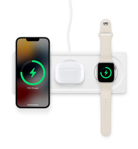 Belkin BOOST↑CHARGE™ PRO 3-in-1 Wireless Charging Pad with MagSafe - 화이트 -  Apple (KR)