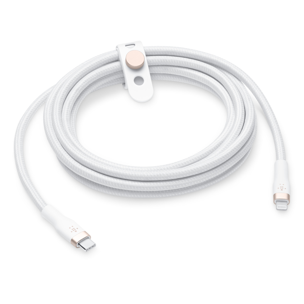 Memo vertrekken Dierentuin s nachts Belkin BOOST↑Charge Pro Flex USB-C Cable with Lightning Connector (3m) -  White - Apple