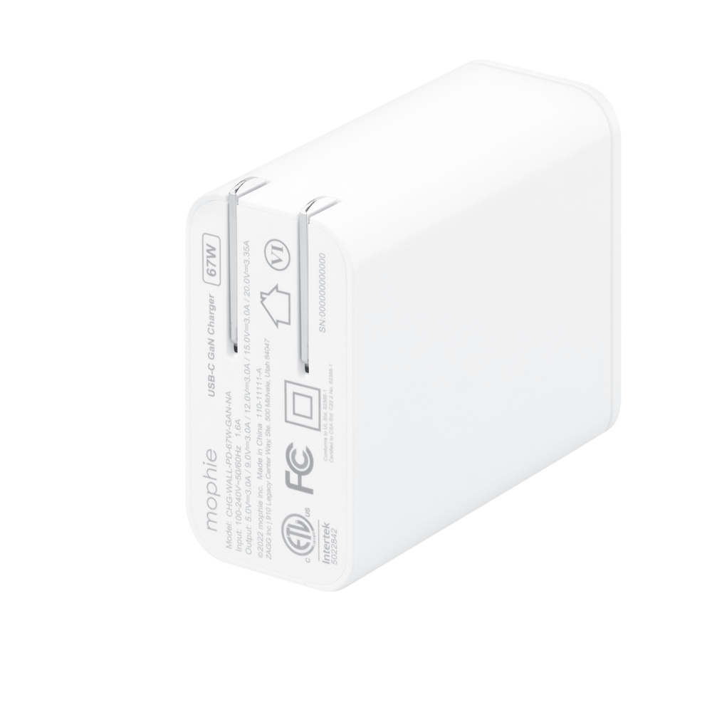 mophie speedport 67 1-port GaN wall charger (67W) - Apple