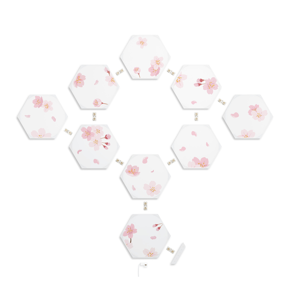 Nanoleaf Shapes Cherry Blossom Hexagons Starter Kit - Apple（日本）
