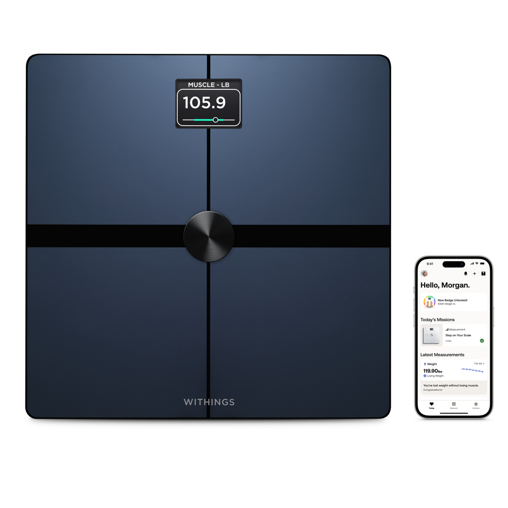 GE Smart Scale for Body Weight and Fat Percentage with All-in-one LCD  Display, Digital Bathroom Weight Scales Bluetooth Rechargeable Body Fat  Scale