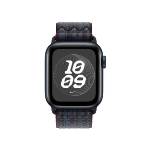 40mmケース用ブラック/ブルーNikeスポーツループ - Apple（日本）