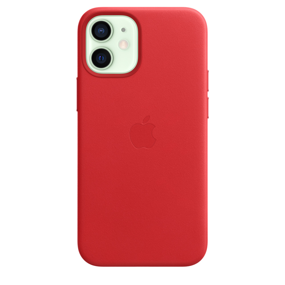 iPhone 12 mini Leather Case with MagSafe - (PRODUCT)RED - Apple