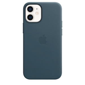 Iphone 12 Mini Leather Case With Magsafe Baltic Blue Apple Uk