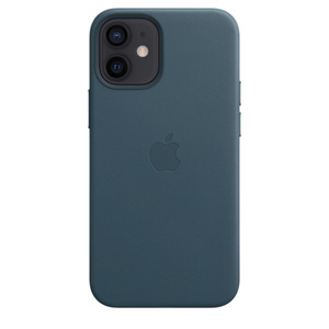 Iphone 12 Mini Leather Case With Magsafe Baltic Blue Apple Uk