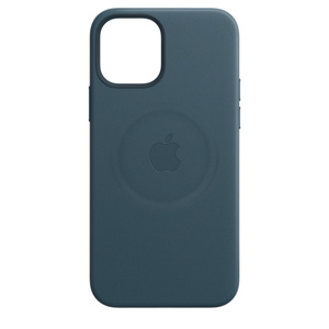 Iphone 12 Mini Leather Case With Magsafe Baltic Blue Apple Uk