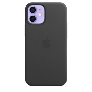 iPhone 12 mini Leather Case with MagSafe - Black - Apple