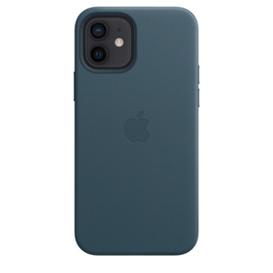 Iphone 12 12 Pro Leather Case With Magsafe Baltic Blue Apple