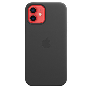 iPhone 12 | 12 Pro Leather Case with MagSafe - Black - Apple