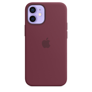 Iphone 12 Mini Silicone Case With Magsafe Plum Apple