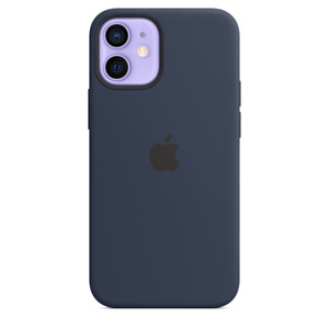 Iphone 12 Mini Silicone Case With Magsafe Deep Navy Apple Uk