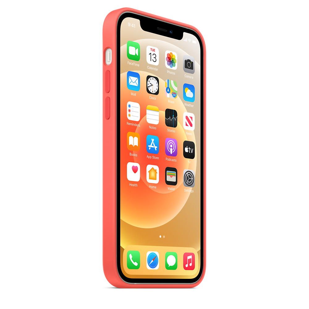 Silicone Case iPhone 12 - 12 Pro Color Coral - iPhone Store Cordoba
