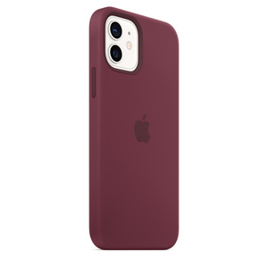 Iphone 12 12 Pro Silicone Case With Magsafe Plum Apple