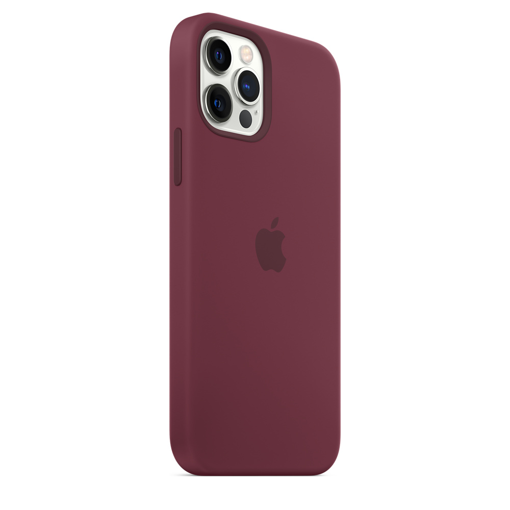 iPhone 12  12 Pro Silicone Case with MagSafe - Plum - Apple