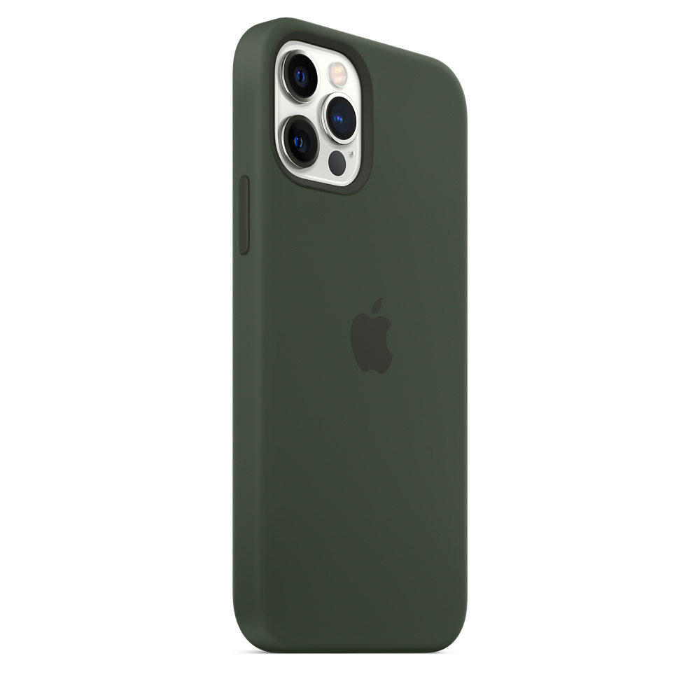 Magsafe형 Iphone 12 | 12 Pro 실리콘 케이스 - 사이프러스 그린 - Apple (Kr)
