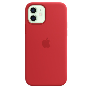 Iphone 12 12 Pro Silicone Case With Magsafe Product Red Apple