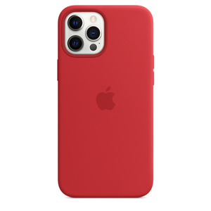 Iphone 12 Pro Max Silicone Case With Magsafe Product Red Apple