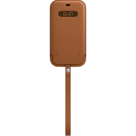 AK47 Cartera magnética de piel sintética compatible con el nuevo sistema Magsafe iPhone 12 iPhone 12, color marrón sillín