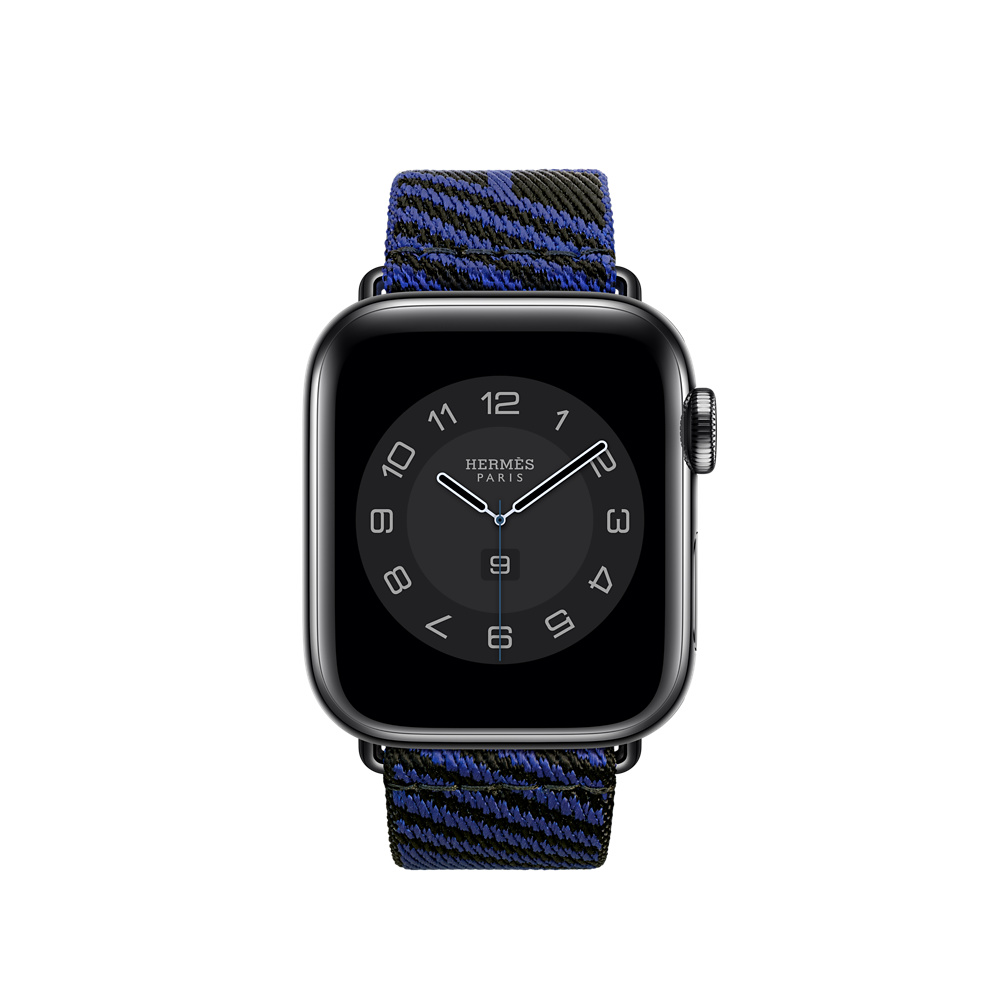 Apple Watch Hermès - 40mmケース用ジャンピング（黒/ブルー