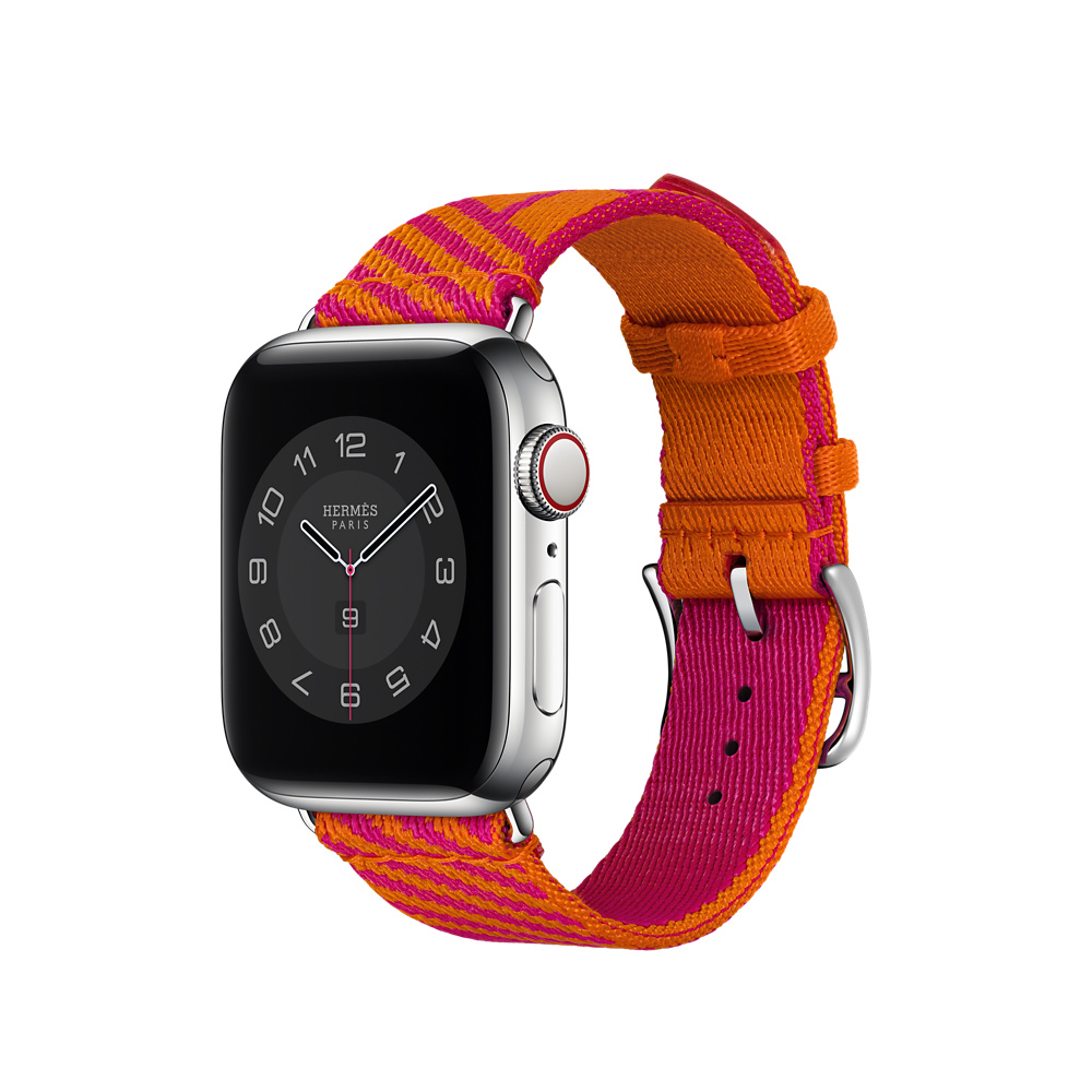 Apple Watch Hermès - 40mm Orange/Rose Mexico Jumping Single Tour 