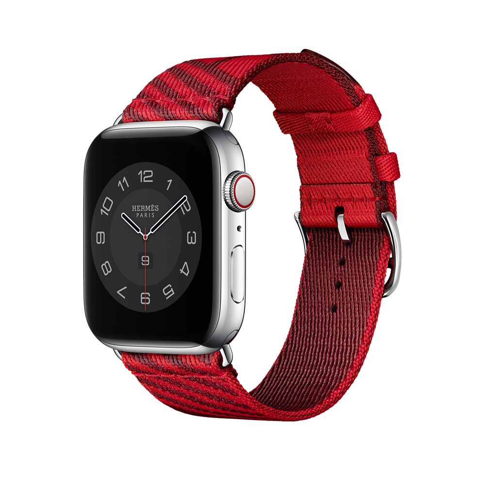 Apple Watch Hermès — 44-mm Rouge de Cœur/Rouge H Jumping 
